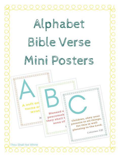 Alphabet Bible Verses Printable