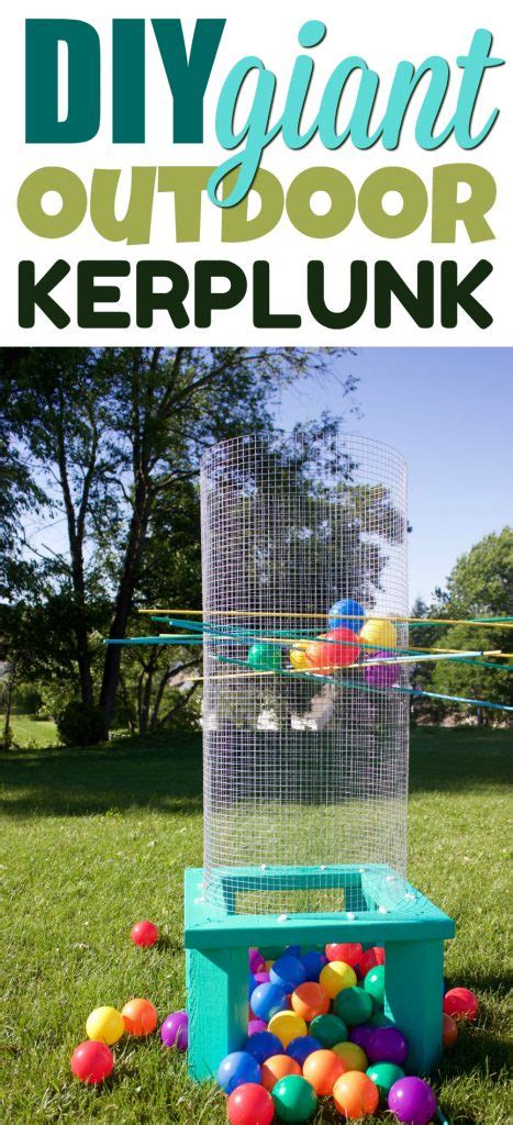 Diy Giant Outdoor Kerplunk A Little Craft In Your Day