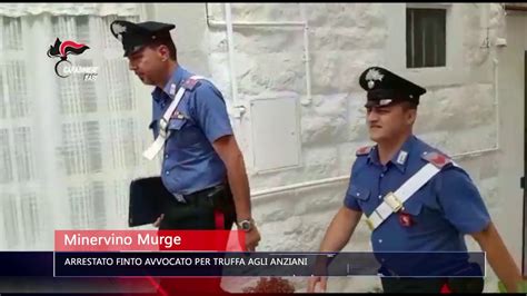 Minervino Murge Finto Avvocato Arrestato Per Truffa Agli Anziani Tg