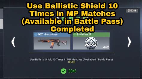 Use Ballistic Shield 10 Times In MP Matches Thrill Of The Skill COD