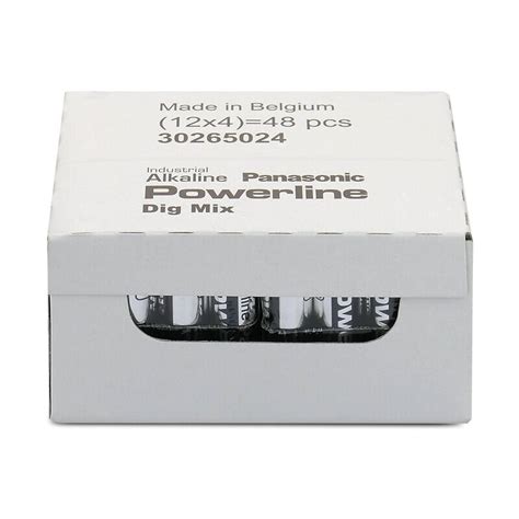 Set 48 Bucati Baterii Alcaline Panasonic Powerline Industrial AAA LR3 1