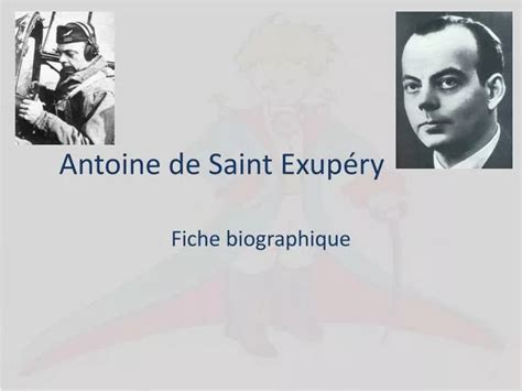 PPT Antoine de Saint Exupéry PowerPoint Presentation free download