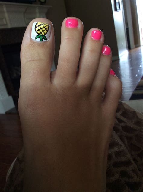 My Pineapple Toe Nails More Summer Toe Nails Toe Nails Pineapple Nails