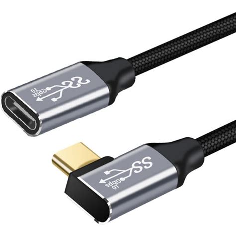 Haoruiqi USB C Uzatma Kablosu 90 Derece Gen 2 Usb C 3 1 Fiyatı