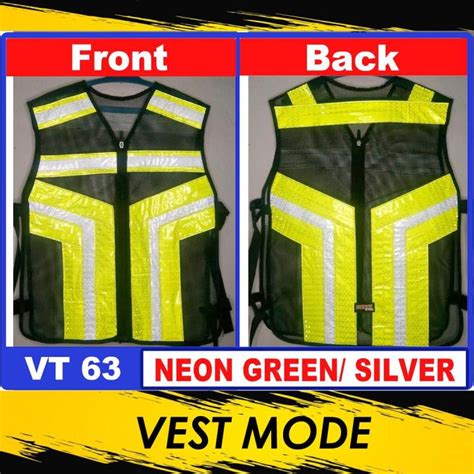 Vt63 Vest For Motorcycle Rider High Visibility Safety Vest Reflectorized Vest Mode Lazada Ph