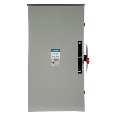 Siemens Double Throw 200 Amp 240 Volt 3 Pole Outdoor Non Fusible Safety Switch Dtnf324r The