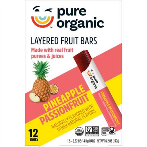 Pure Organic Pineapple Passionfruit Fruit Bars 12 Ct Ralphs