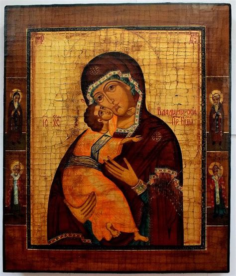 Russisch Orthodoxe Ikone Madonna Von Vladimir Holz Catawiki