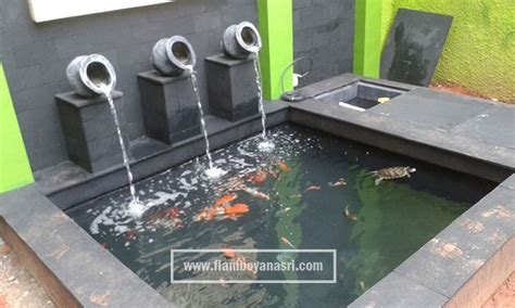 Kolam Ikan Minimalis Batu Alam Tukang Taman Surabaya