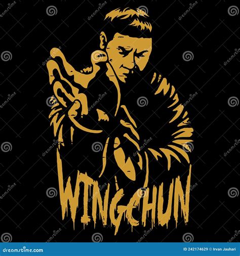 Wing Chun Kungfu Logo Vector Royalty Free Stock Image Cartoondealer