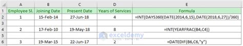 How To Calculate Years Of Service In Excel Easy Ways Exceldemy