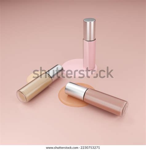 3d Rendering Liquid Foundation On Nude Stock Illustration 2230753271 Shutterstock