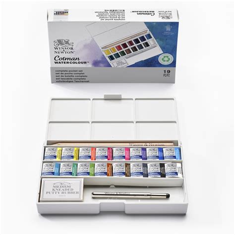 Winsor Newton Acuarela Cotman Caja De Bolsillo Deluxe Portal