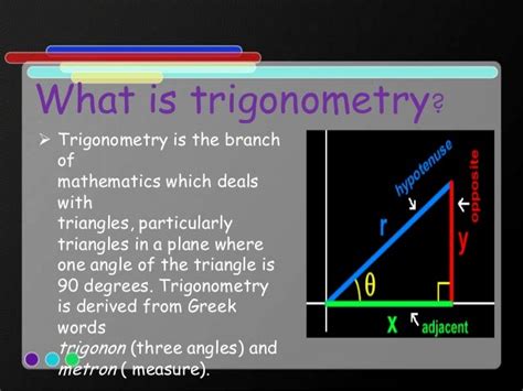 Trigonometry Maths School Ppt