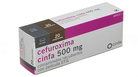 Cefuroxima Cinfa Efg 500 Mg 20 Comprimidos Recubiertos Farmacéuticos