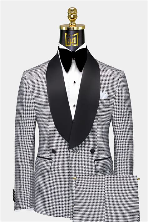 Grey Houndstooth Tuxedo Gentleman S Guru