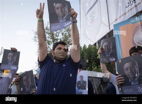 A Supporter Of Presidential Elections Candidate Abdolnaser Hemmati