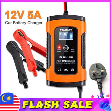 Malaysia Shipped In Hoursfull Automatic Car Battery Charger Lcd