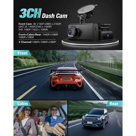 Ombar Channel Dash Cam Built In Wifi Gps Emmc G Storage Ombar