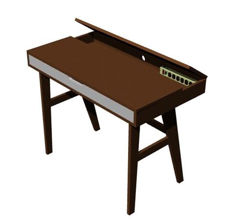 Writing Desk Designed With Angled Base 3d Model 3dm Format Thousands