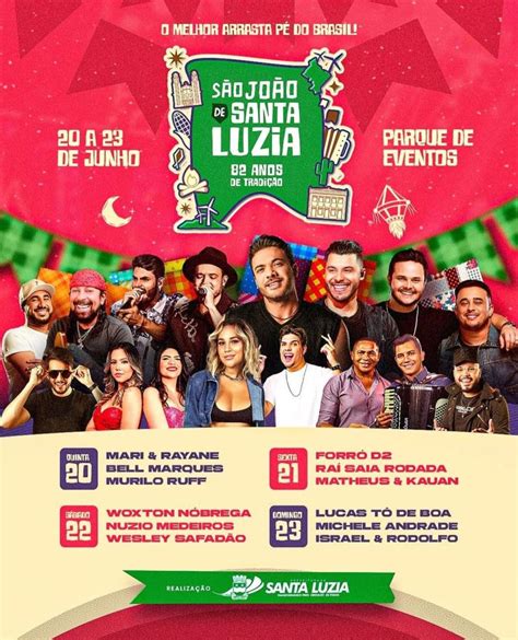 São João de Santa Luzia terá shows de Safadão Matheus e Kauan Murilo