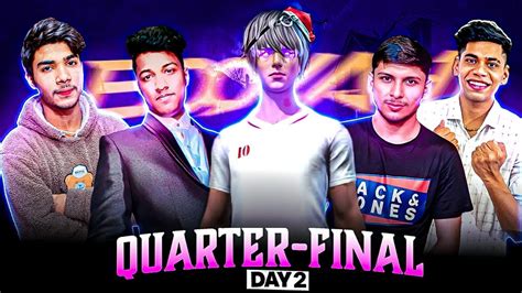 All Youtubers Tournament Quater Final Knockout S2😨day 2👽cs 4v4 Limited🙌