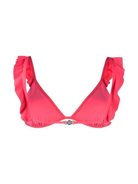 Karl Lagerfeld Monogram Triangle Bikini Top Farfetch