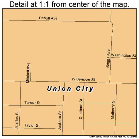 Union City Indiana Street Map 1877768