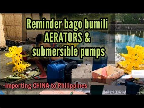 Balak Mo Ba Bumili Ng Aerators At Water Pumps YouTube