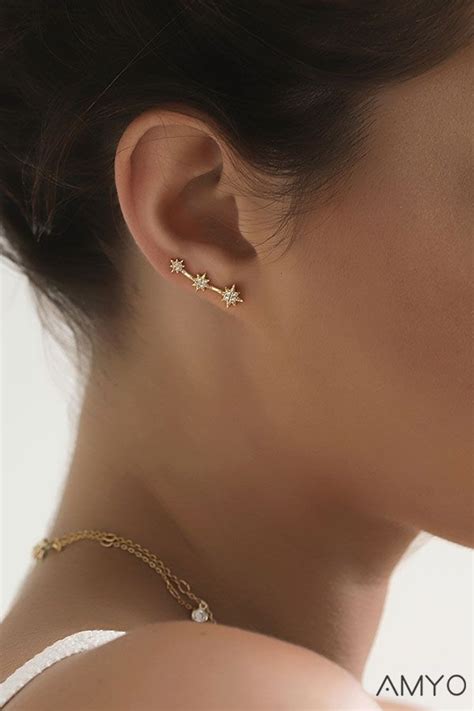 Shooting Star Ear Climber Earrings Ear Climbers Earrings Climber