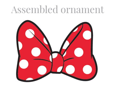 Minnie Mouse Bow Clip Art Black