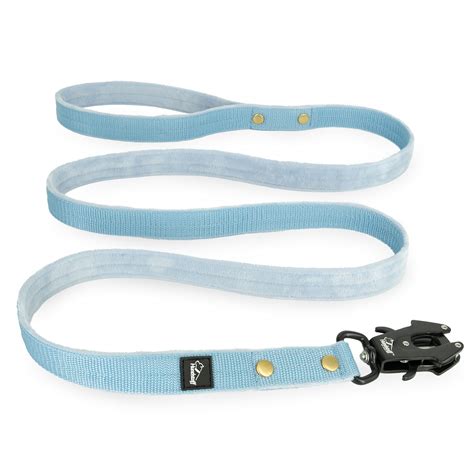 Smycz nylonowa Walk Leash Golden Edition Baby Blue Wysoka jakość