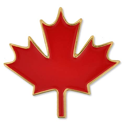 Canadian Red Maple Leaf Canada Enamel Lapel Pin 1