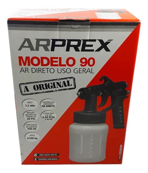 Pistola De Pintura Ar Direto Modelo Arprex Mm Ml Mercado Livre