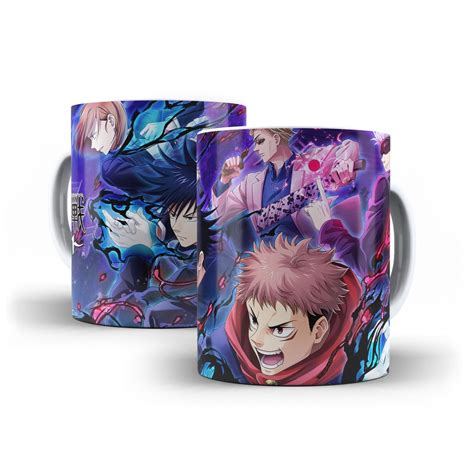 Caneca Jujutsu Kaisen Personagens Do Anime Shopee Brasil