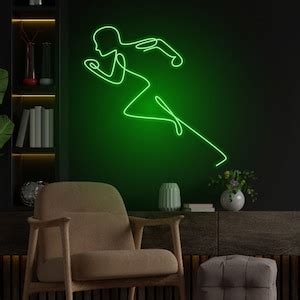 Run Neon Sign, Runner Led Sign, Sport Led Sign, Custom Neon Sign ...