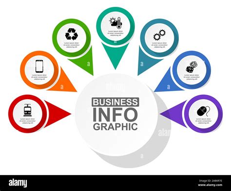 Infographic Circular Vector Template For Presentation Diagram