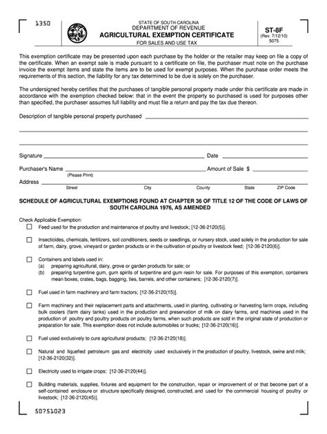 Sc St 8f 2010 2024 Form Fill Out And Sign Printable Pdf Template Airslate Signnow