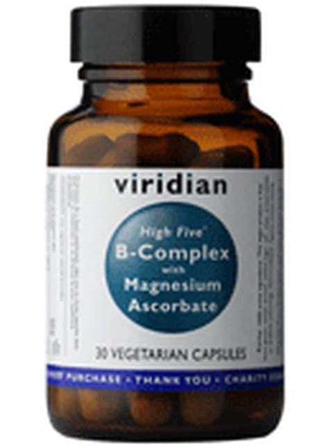 Viridian High Five B Complex With Magnesium Ascorbate 90 Veg Caps Edinburgh Centre Of