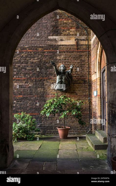 Jesus Being Raised From The Dead Sculpture By Hans Feibusch In St Alban