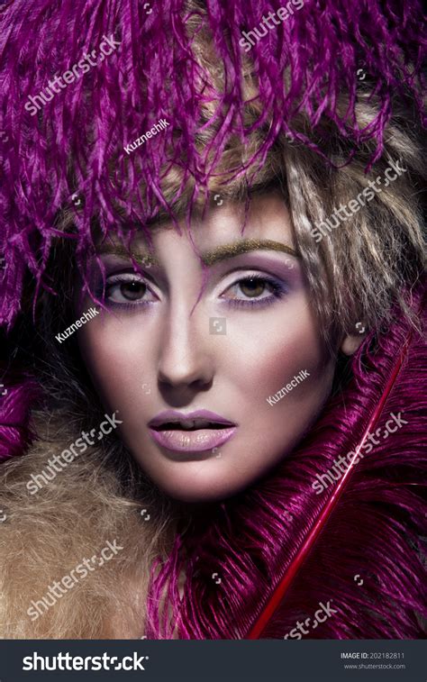 Bright Portrait Sexy Blonde Long Hair Stock Photo Shutterstock