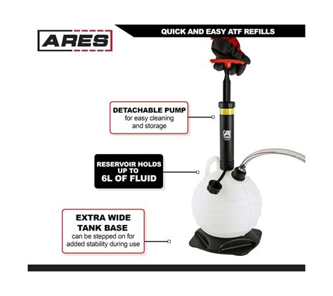 Ares Transmission Fluid Transfer Pump Atf Refill Kit L