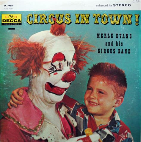 Vintage Album Covers Featuring Frightening Clowns