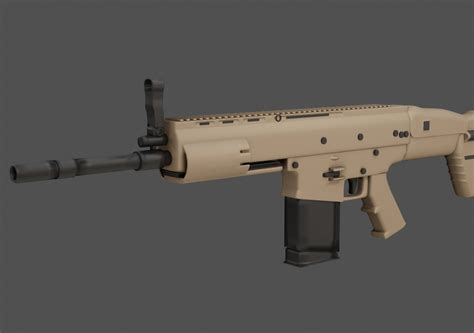 Scar Assault Rifle | CGTrader