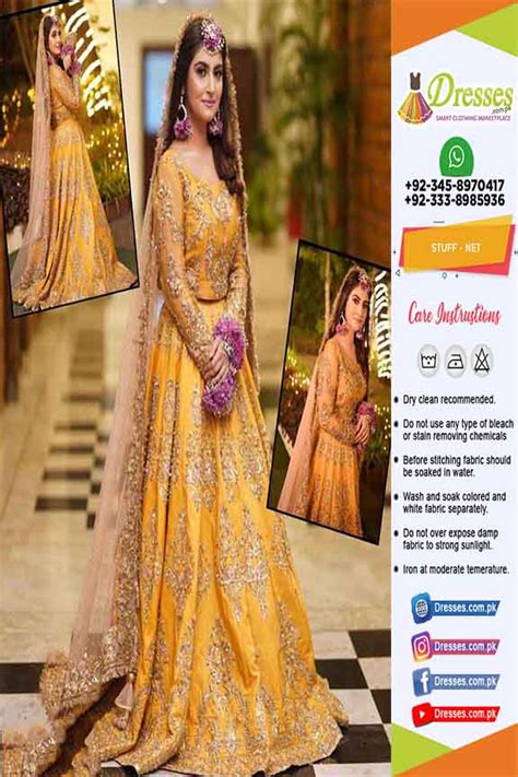 Pakistani Bridal Mehndi Dress 2022