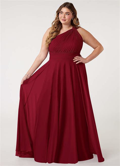 Burgundy Azazie Charlize Bridesmaid Dresses Azazie