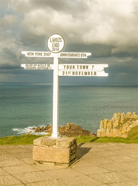 Hd Wallpaper Symbol Lands End Sign Road Sign Outdoors Building