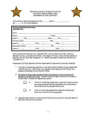 Fillable Online Manatee County Sheriff S Office Fax Email Print Pdffiller