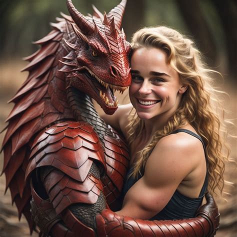 Emilia Clarke and the Dragon Knight by CrazyGamerDragon64 on DeviantArt