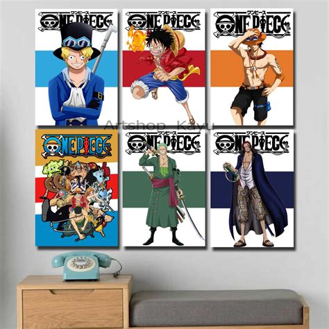 Jual Hiasan Dinding Pajangan One Piece Poster Kayu Dekorasi Dinding